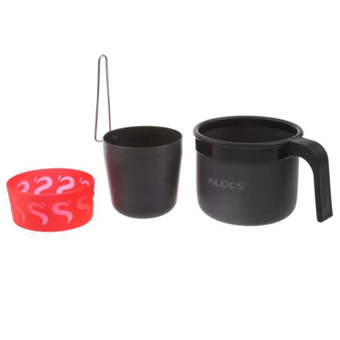 Alocs Kamp Filtre Kahve Demleme Potu Moka Pot Tam Set