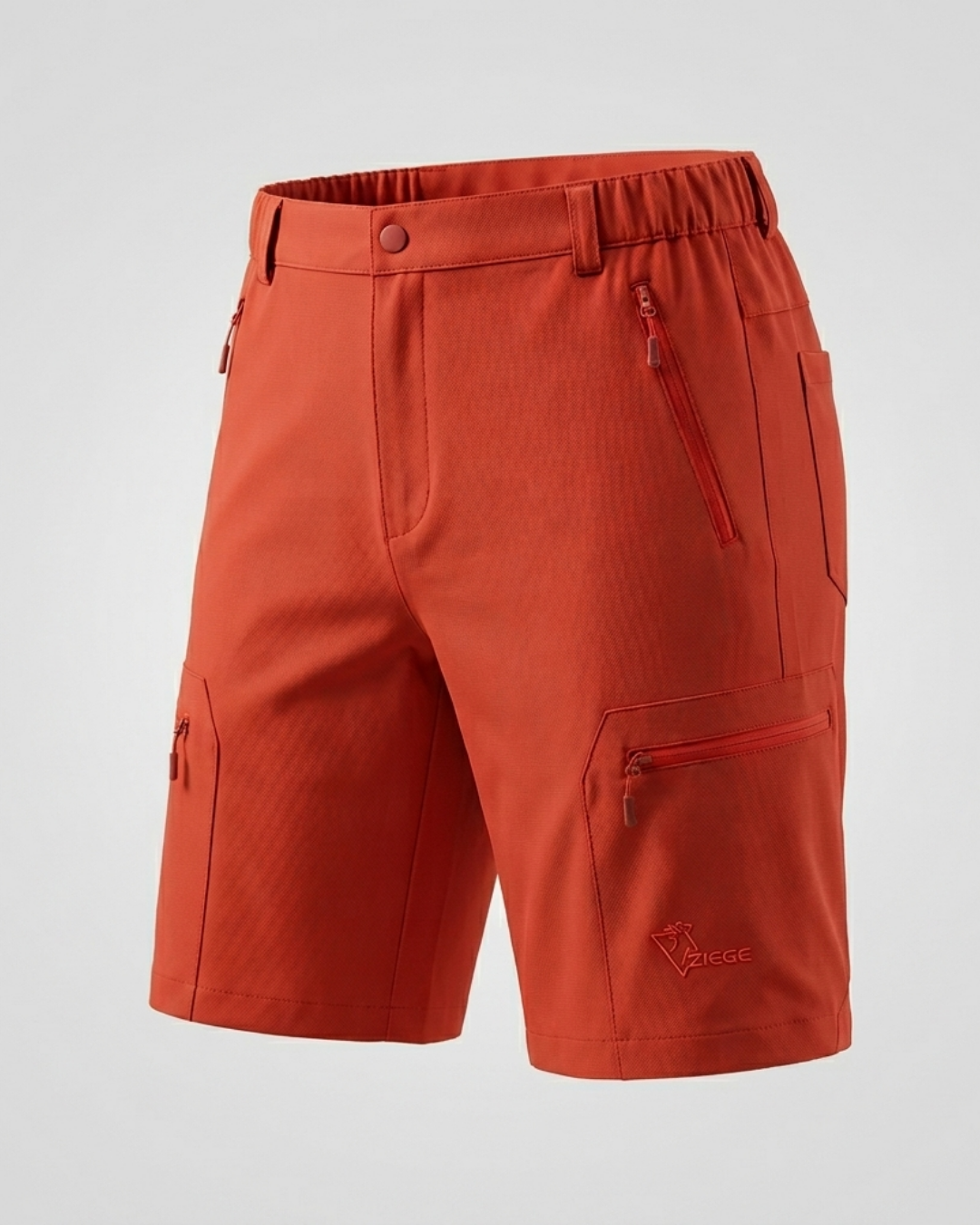 Ziege Natur Short - Su İtici Unisex Likralı Outdoor Şort KIRMIZI - L