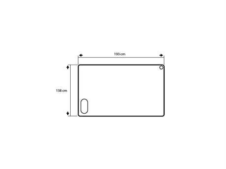 Trimm Jetta Çift Kişilik Şişme Mat - Mavi