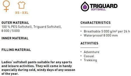 Trimm Sigma Softshell Pantolon - Kadın