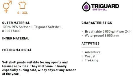 Trimm Sigma Softshell Pantolon - Erkek