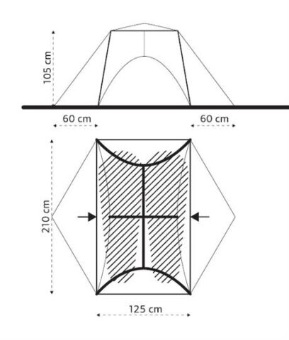 Turbat Shanta 2 İki Kişilik Çadır - Alu, Beyaz