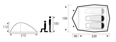 Trimm Alfa-D 2 Kişilik 4 Mevsim Çadır