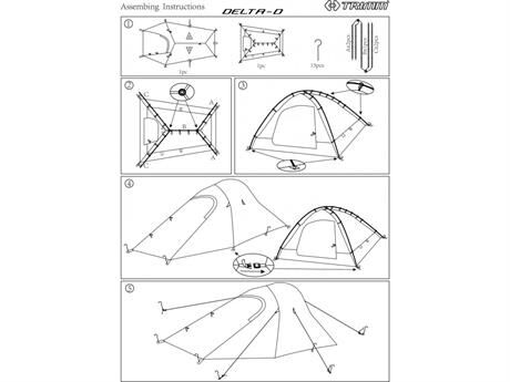 Trimm Delta-D 2 Kişilik 4 Mevsim Ultralight Çadır