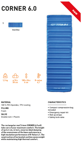 Trimm Corner Şişme Mat - Mavi